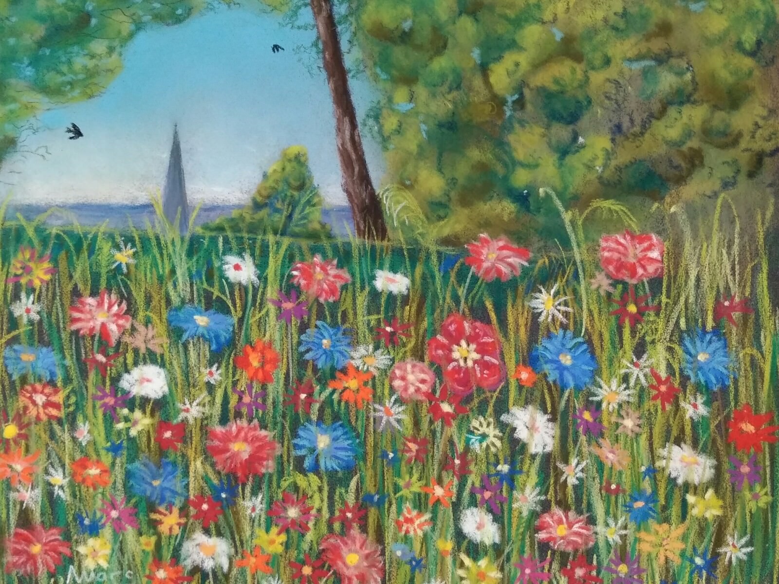 123 fleurs des champs au prieure 24x30 0719