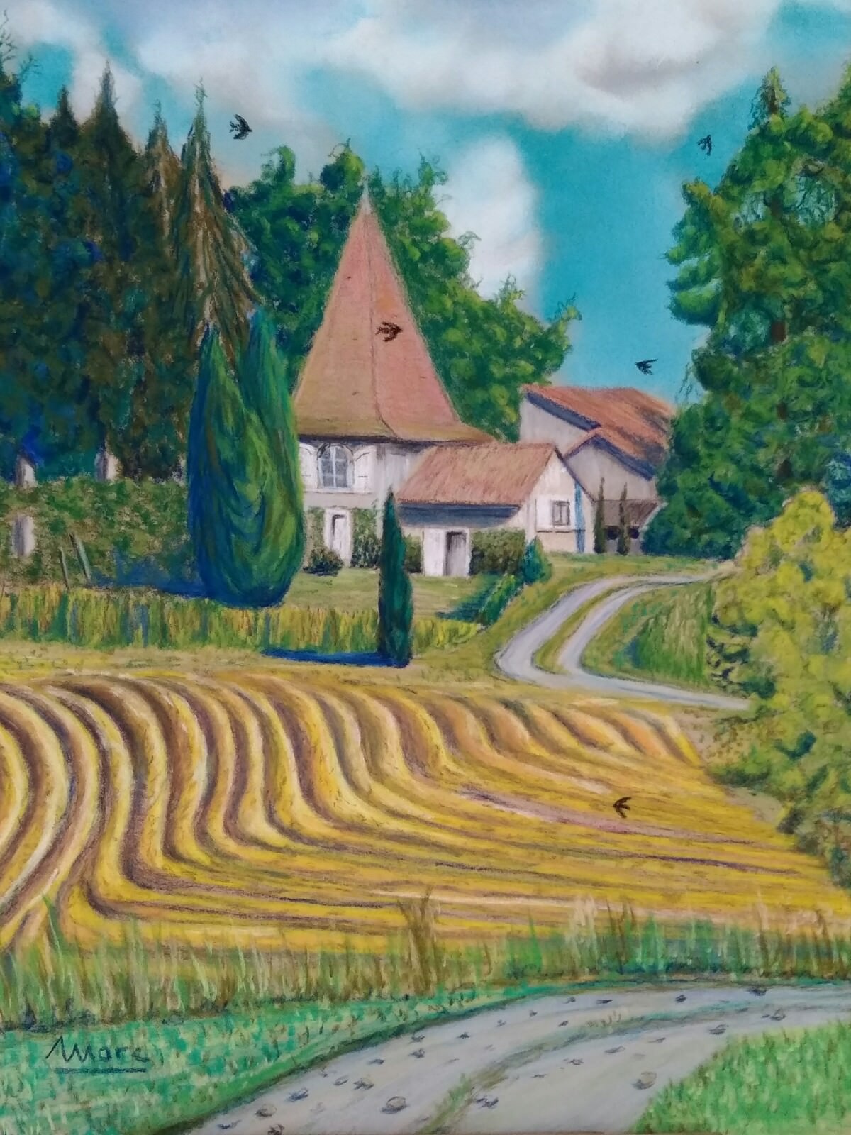 127 moisson au pavillon de sugny 24x30 0719