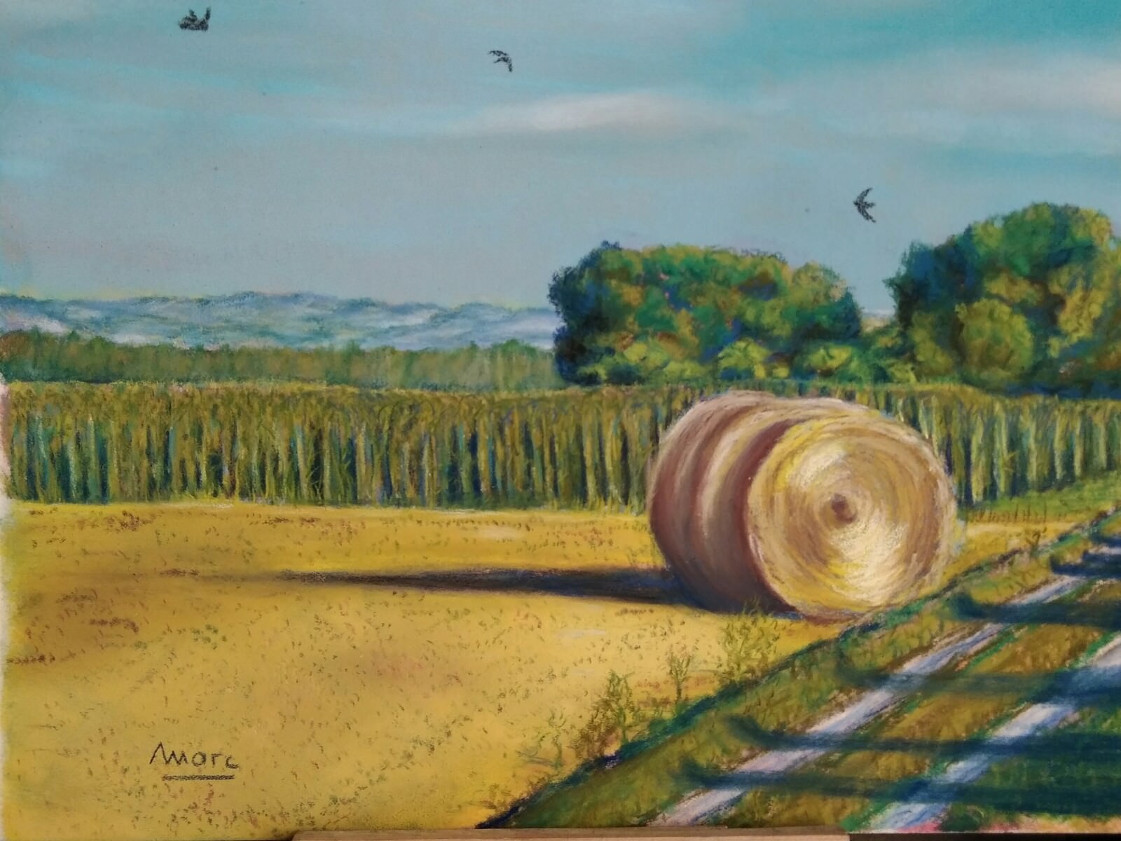 129 fin d apres midi dans les chambons 24x30 0719 marie delorme