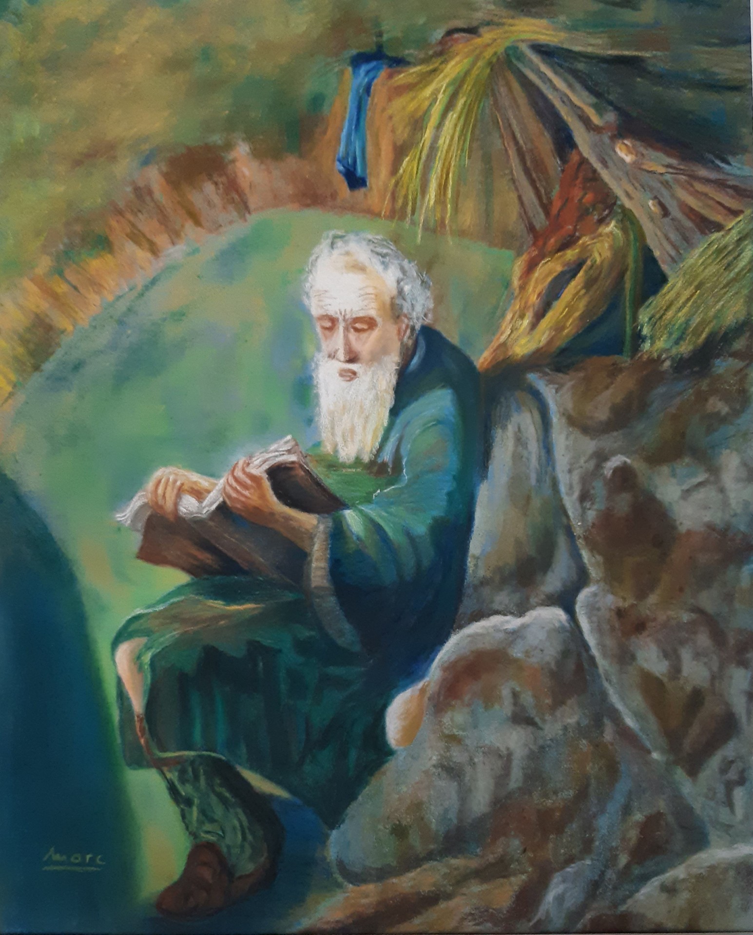 180 saint antoine du desert d apres f a d usson 18 eme s 24x30 0420