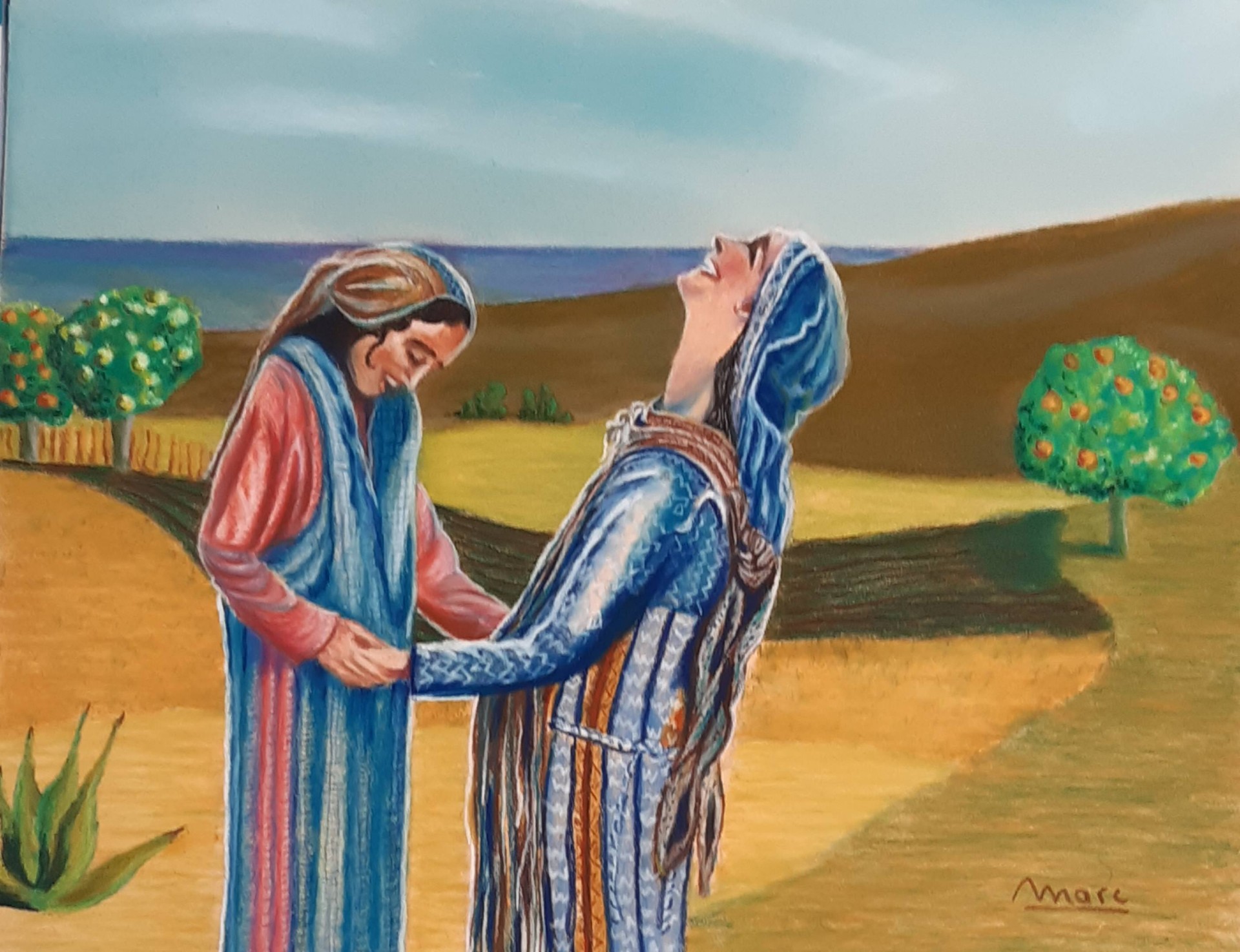 208 vous etes benie entre toutes les femmes lc 1 42 24x30 0121 benedicte l aimerait