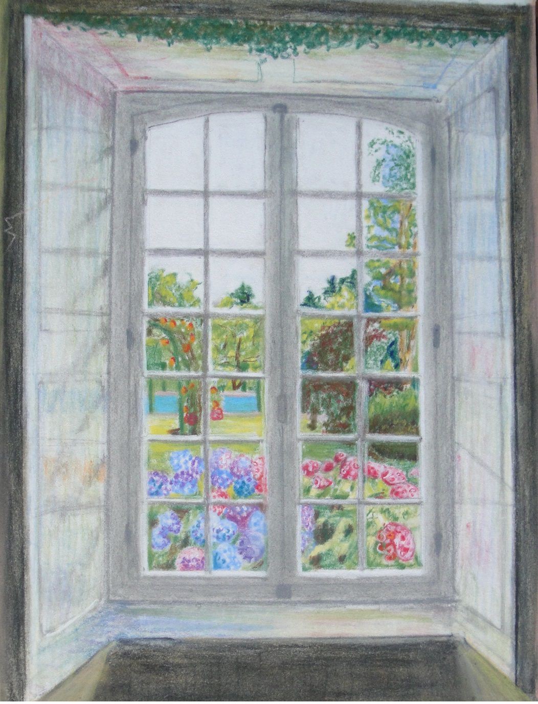 22 hortensias au petit matin 18x24 manon 1