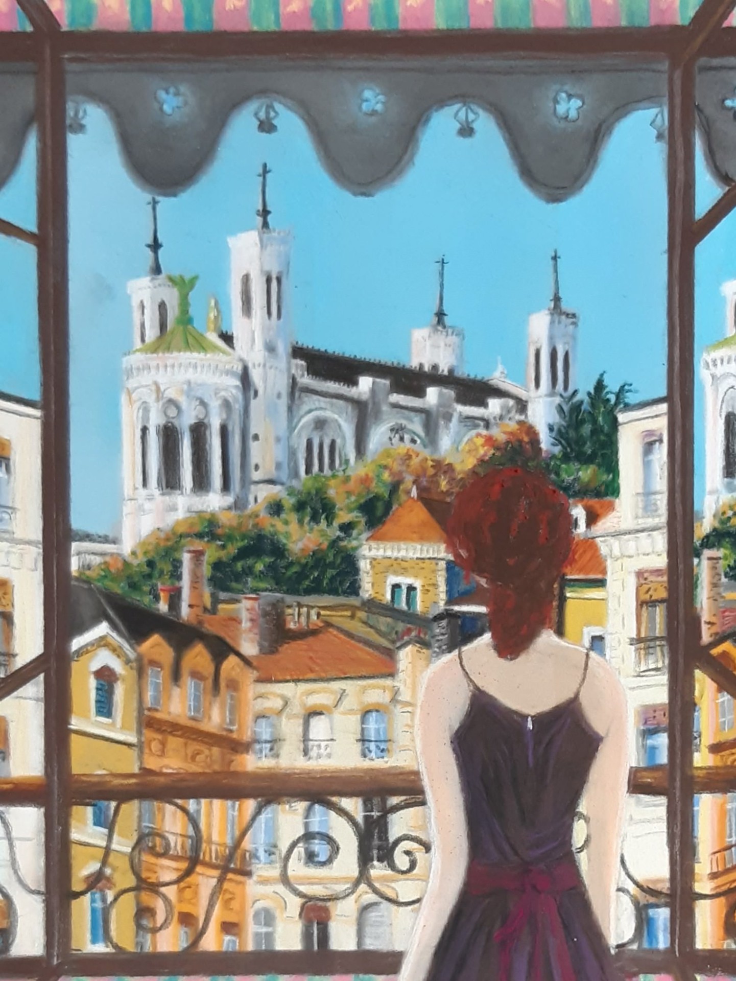 227 femme a la fenetre 18x24 0222 anne lemoyne