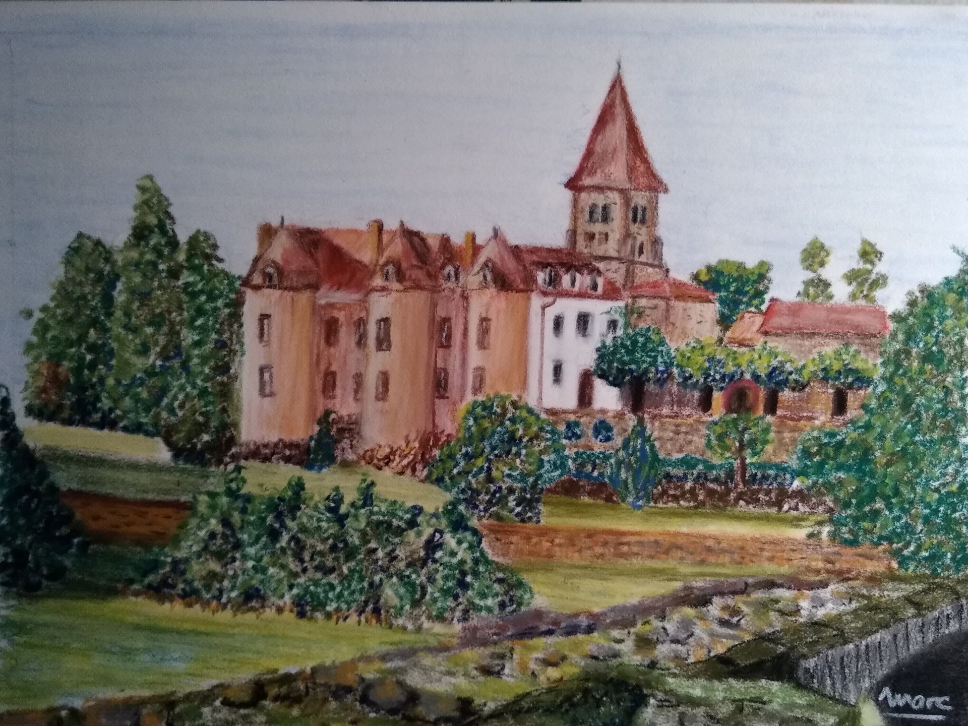 63 abbaye de pommiers en forez 18x24 1